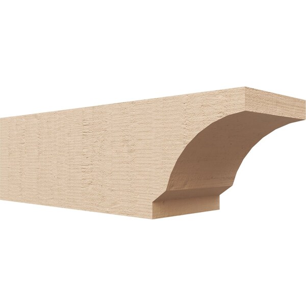 Ekena Millwork 6in. W x 6in. H x 20in. L Moab Woodgrain TimberThane Rafter Tail, Primed Tan RFTUR06X06X20MOARCPR - main